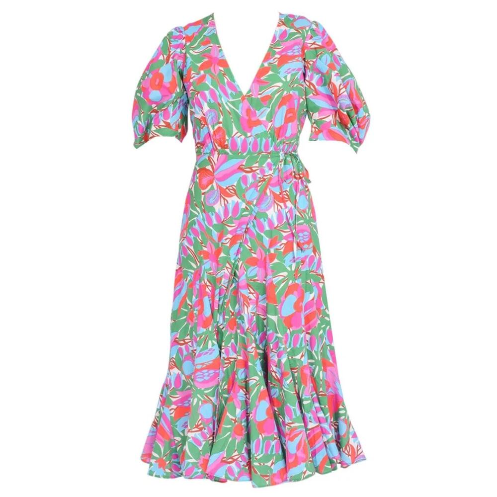 Rhode Friona Wrap Midi Dress NWT